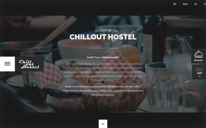 Екранна снимка на chillouthostel.pl