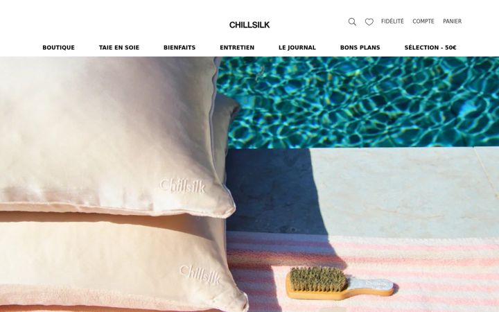 Screenshot van chillsilk.fr