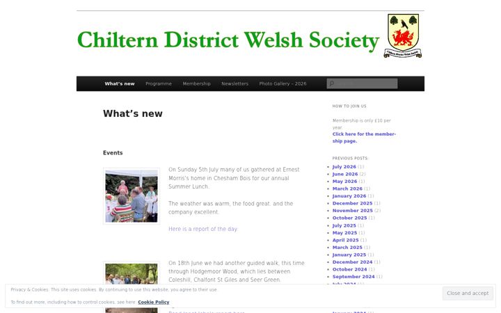 Skærmbillede af chilternwelsh.org