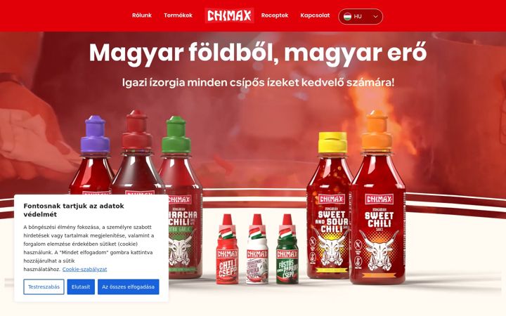 Екранна снимка на chimax.hu