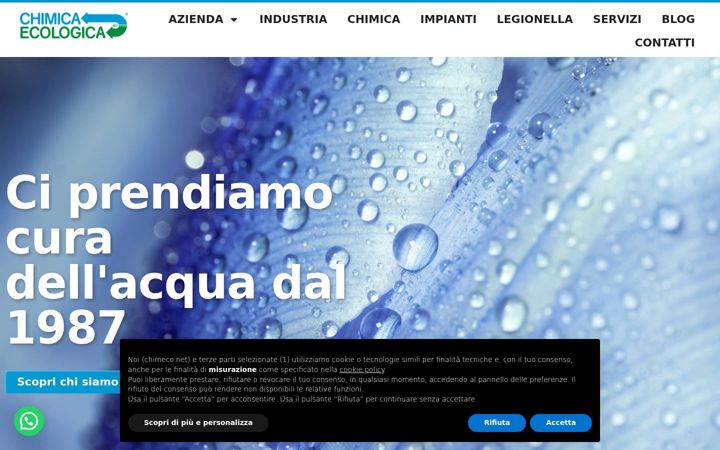 Captură de ecran a chimeco.net