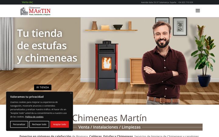 Screenshot di chimeneasmartin.es
