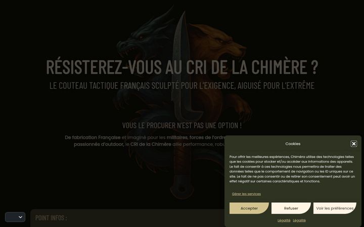 Screenshot van chimera-coutellerie.fr