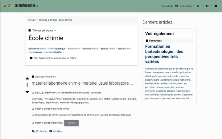 Screenshot van chimietheorique.fr