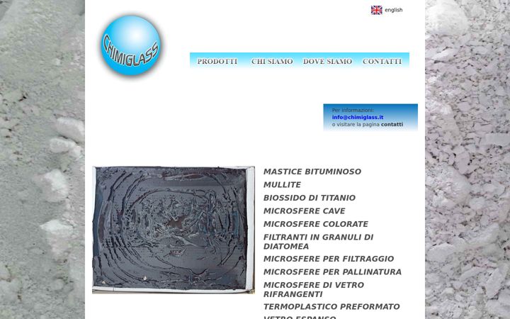 Screenshot of chimiglass.it