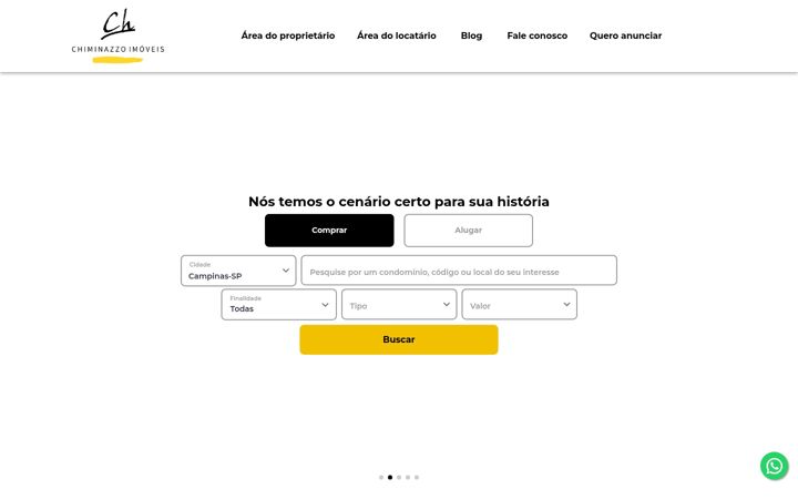 Ekrano kopija chiminazzo.com.br