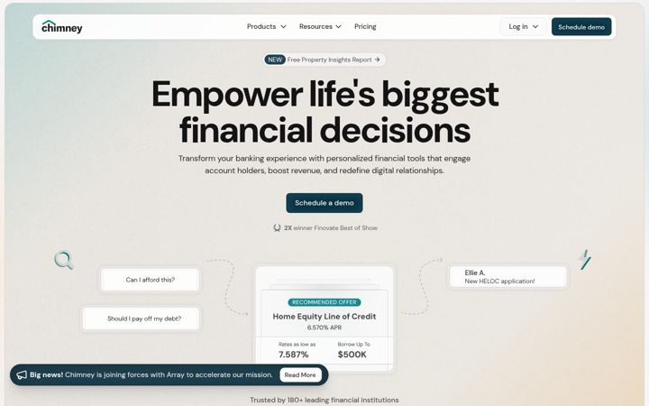 Screenshot of chimney.io