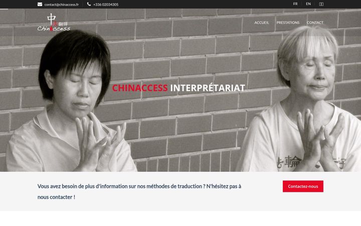 Screenshot van chinaccess.fr