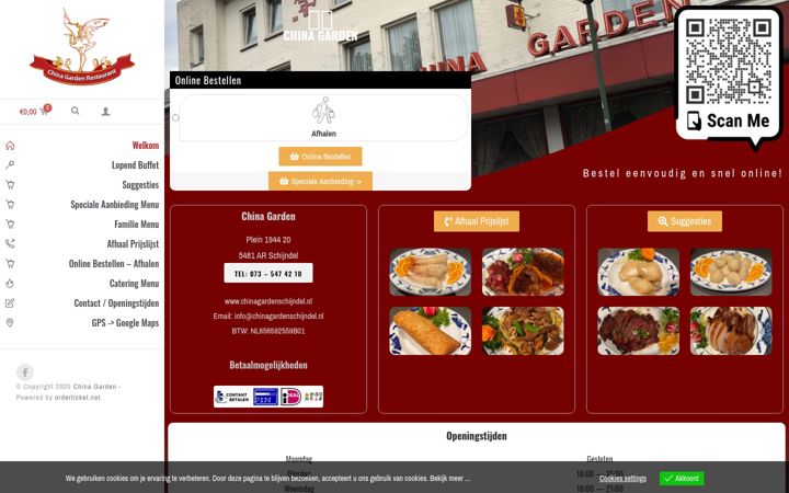 Kuvakaappaus sivustosta chinagarden-schijndel.nl