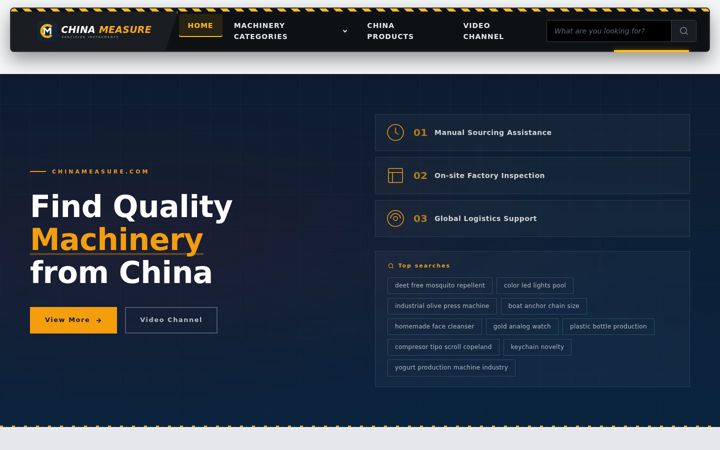 Screenshot of chinameasure.com