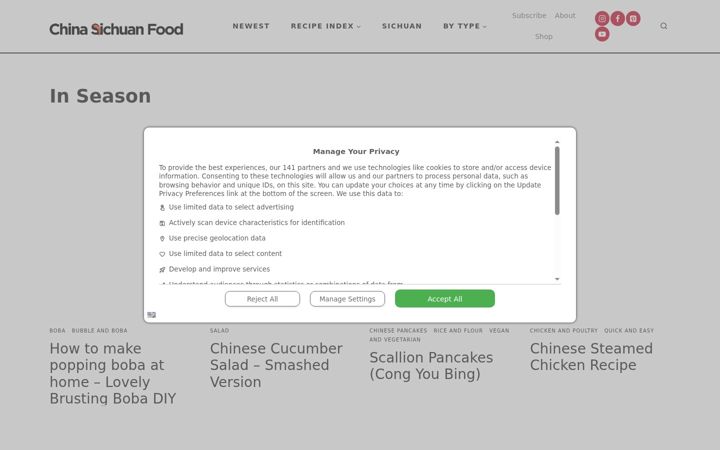 Screenshot of chinasichuanfood.com