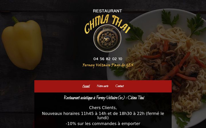 Screenshot van chinathai.fr
