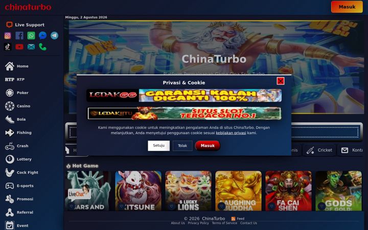 Skærmbillede af chinaturbo.org