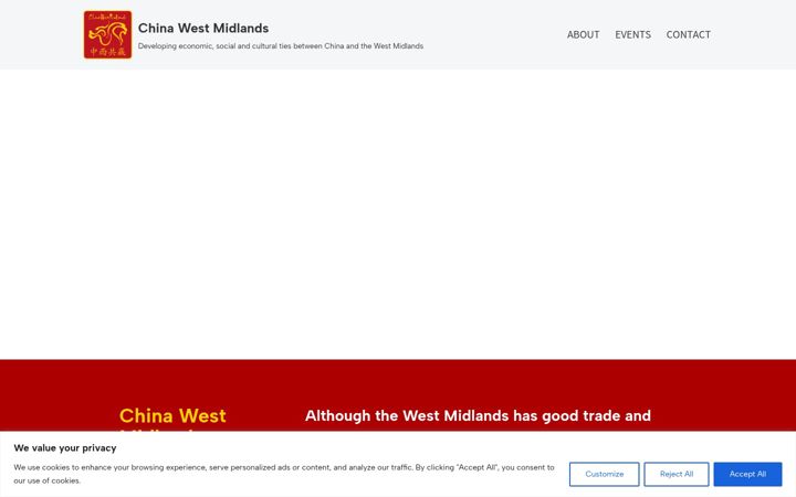 Skærmbillede af chinawestmidlands.org