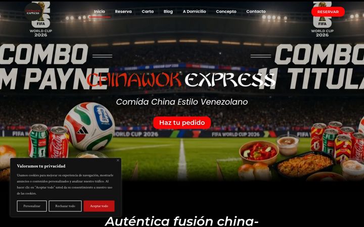 Screenshot di chinawokexpress.es