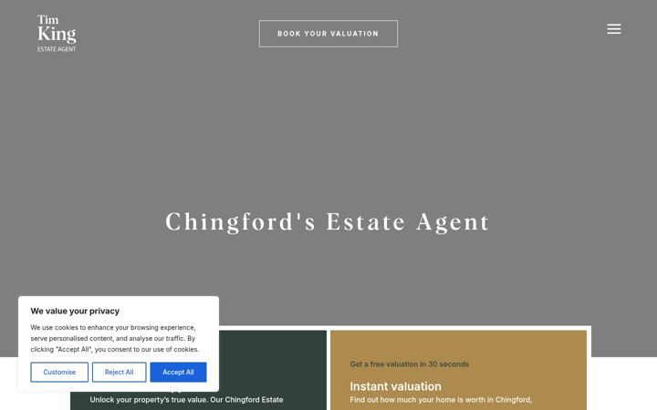 Skærmbillede af chingfordestateagents.co.uk