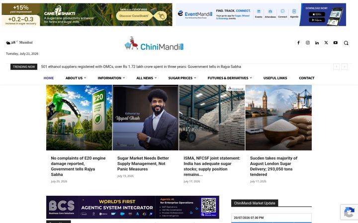 Screenshot of chinimandi.com