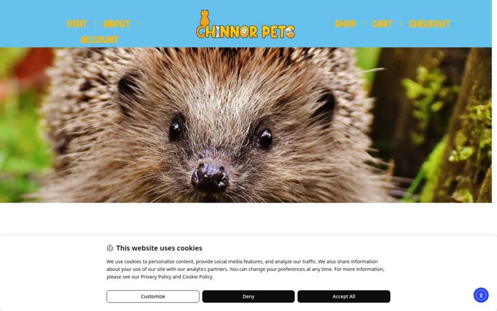 Skærmbillede af chinnorpets.co.uk