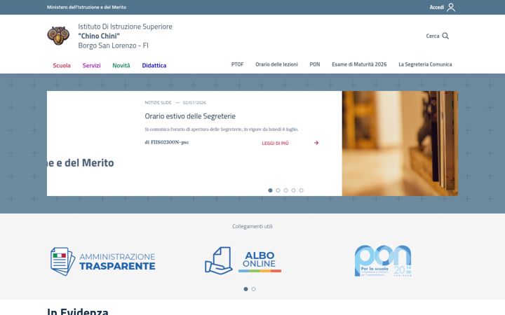 Screenshot di chinochini.edu.it