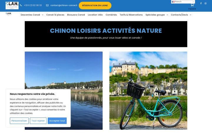 Zrzut ekranu chinon-canoe.fr