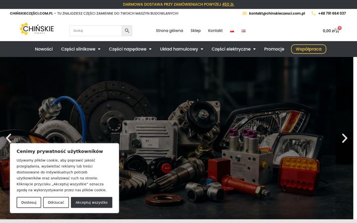 Екранна снимка на chinskieczesci.com.pl
