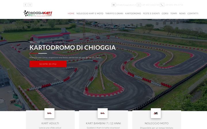 Screenshot di chioggiakart.it
