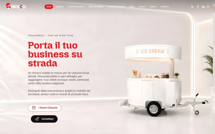 Snímek obrazovky chioscomobile.eu
