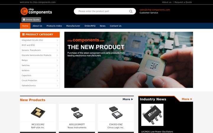 Screenshot di chip-components.com
