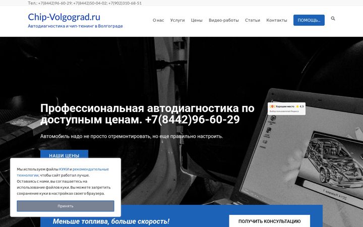 Screenshot ta' chip-volgograd.ru