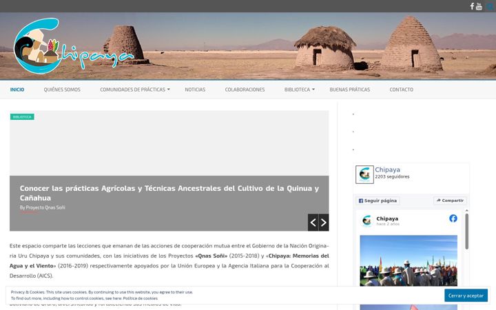 Screenshot of chipaya.org