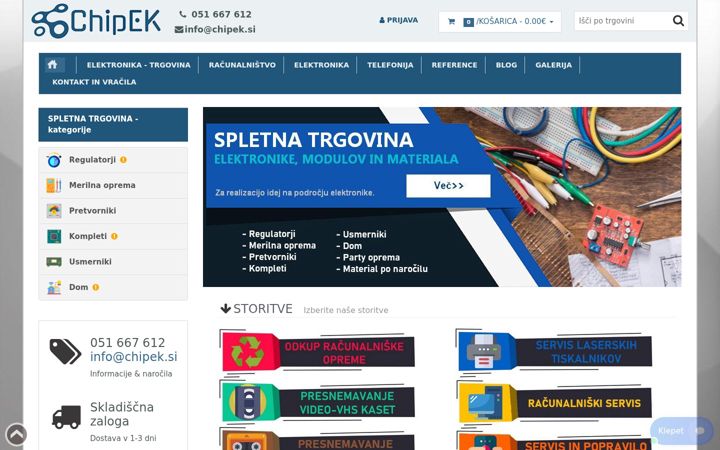 Screenshot von chipek.si