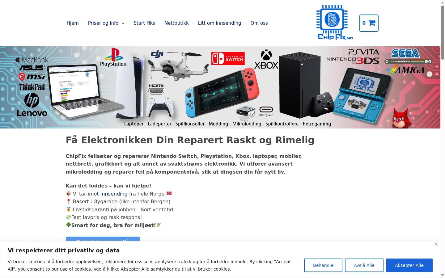 Screenshot tal-banner tal-kunsens muri qabel kwalunkwe interazzjoni