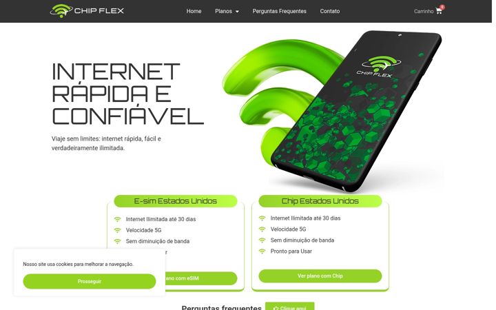 Zrzut ekranu chipflex.com.br