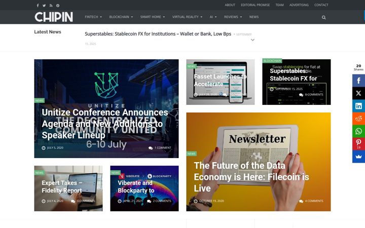 Screenshot of chipin.com