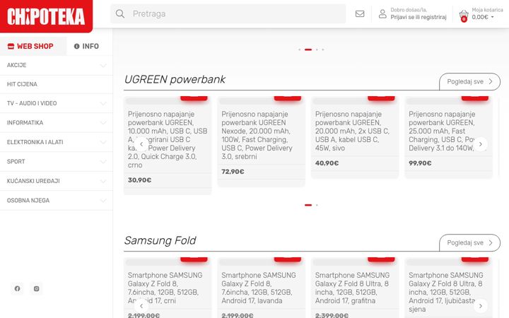 Screenshot van chipoteka.hr