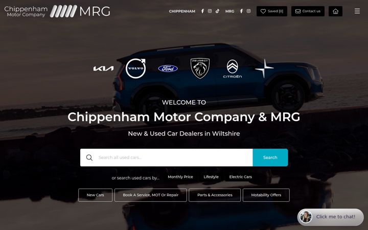 Skærmbillede af chippenhammotor.co.uk