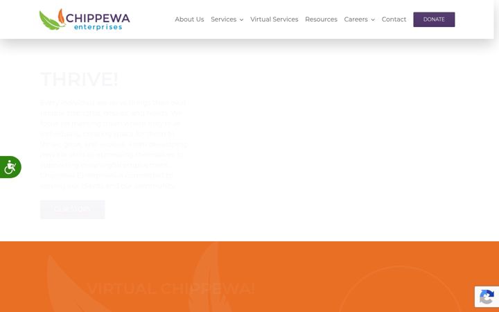 Skærmbillede af chippewaenterprises.org