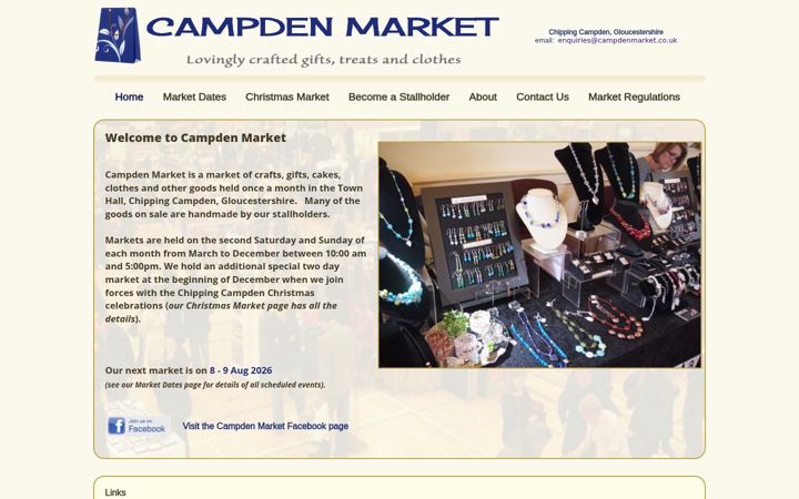 Screenshot του chippingcampdenmarket.co.uk