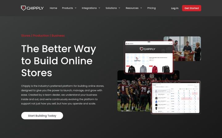 Screenshot of chipply.com