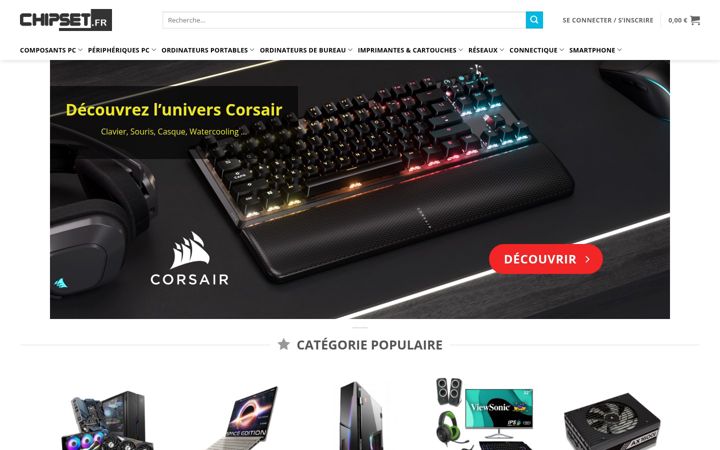 Zrzut ekranu chipset.fr