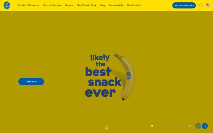 Screenshot di chiquita.fi
