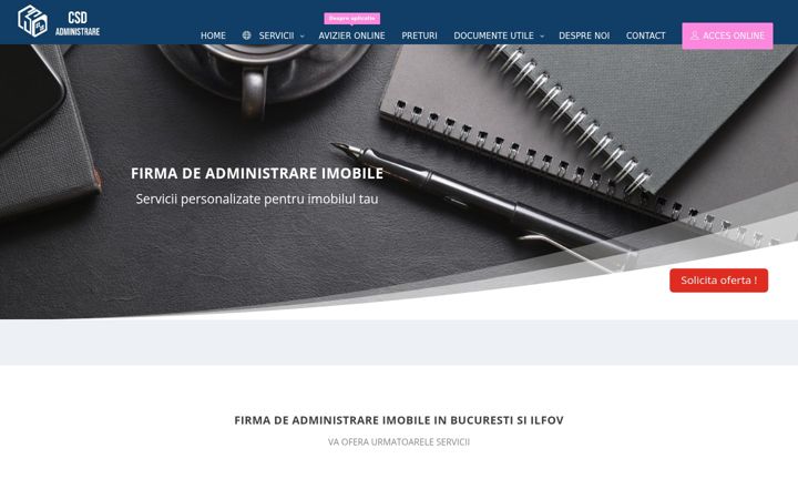 Zrzut ekranu chiric-administrare.ro