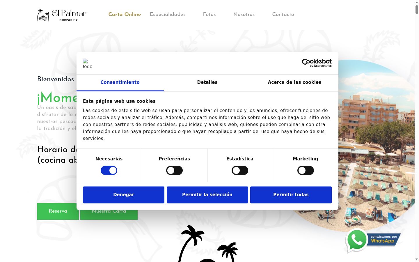 Screenshot tal-banner tal-kunsens muri qabel kwalunkwe interazzjoni