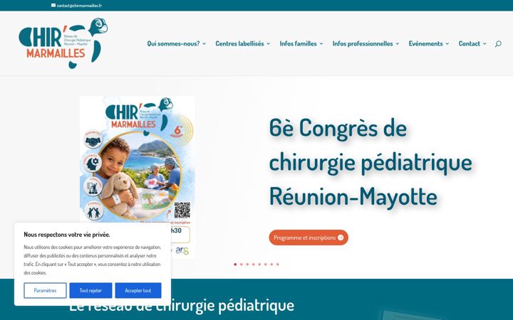 Zrzut ekranu chirmarmailles.fr