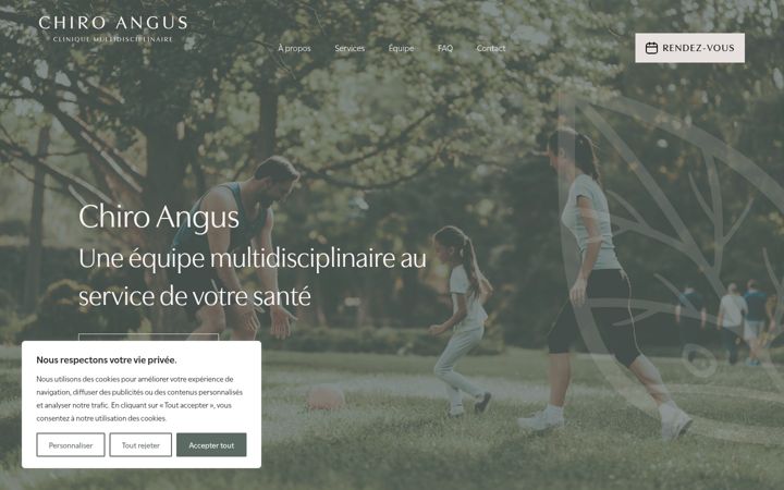 Captura de pantalla de chiroangus.ca