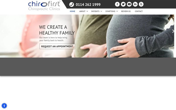 Screenshot του chirofirst.co.uk