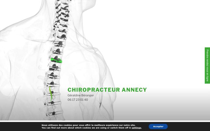 Zrzut ekranu chiropracteur-annecy.fr