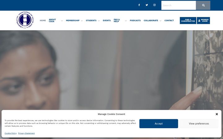 Képernyőkép: chiropractic.co.za