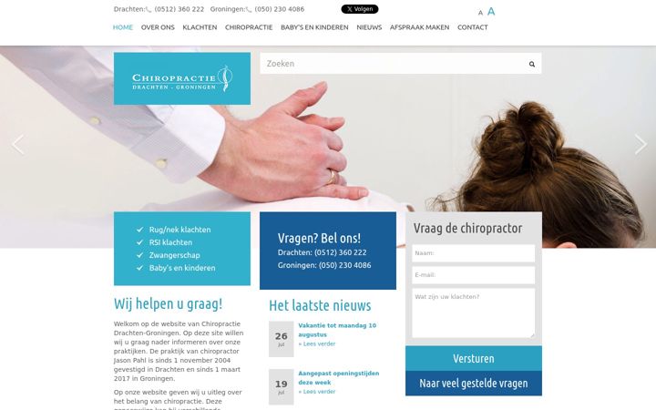 Snímek obrazovky chiropractie-drachten-groningen.nl