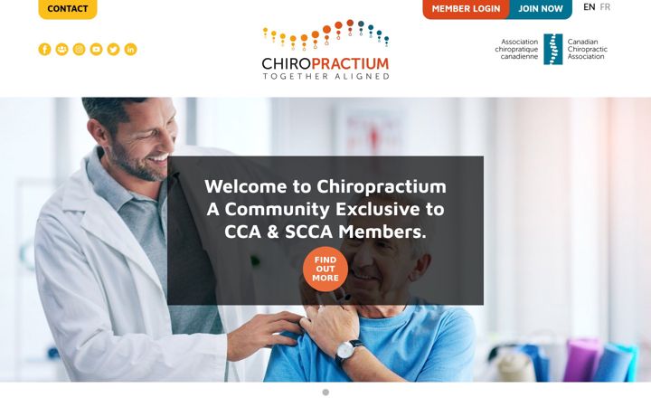 Captura de pantalla de chiropractium.ca
